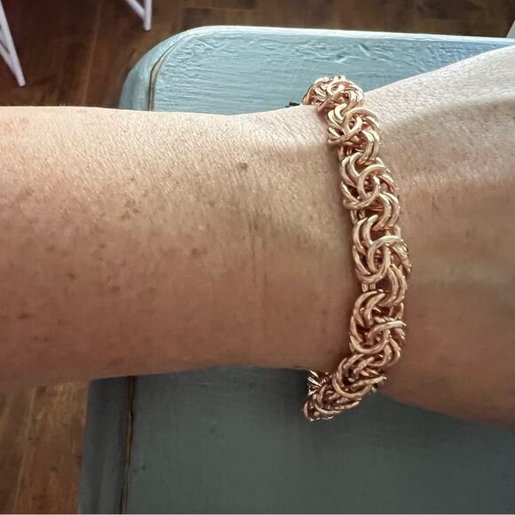 Bella Diva Bronze Chainlink Bracelet NEW - Picture 3 of 10